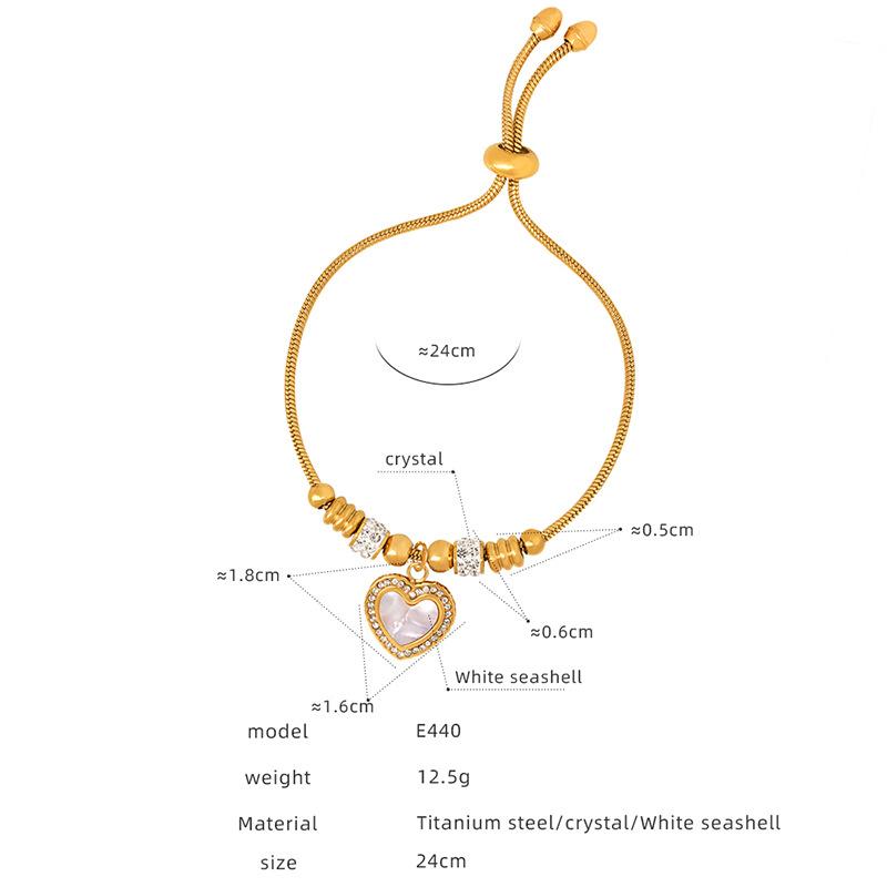 Antique Titanium Steel Electroplated Gold 18k Non-fading Personalized Exaggerated Eye Pendant Bracelet