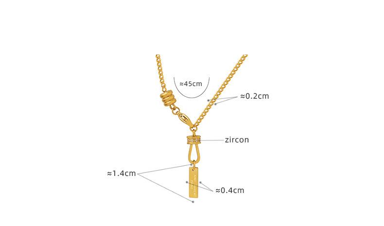 U-shaped Diamond Long Brand Pendant Accessories Niche Design