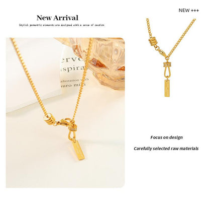 U-shaped Diamond Long Brand Pendant Accessories Niche Design