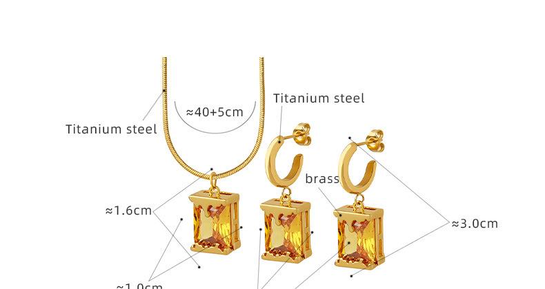 Oil Lamp Design Personality Pendant Earrings Jewelry Set