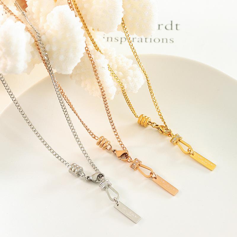 U-shaped Diamond Long Brand Pendant Accessories Niche Design