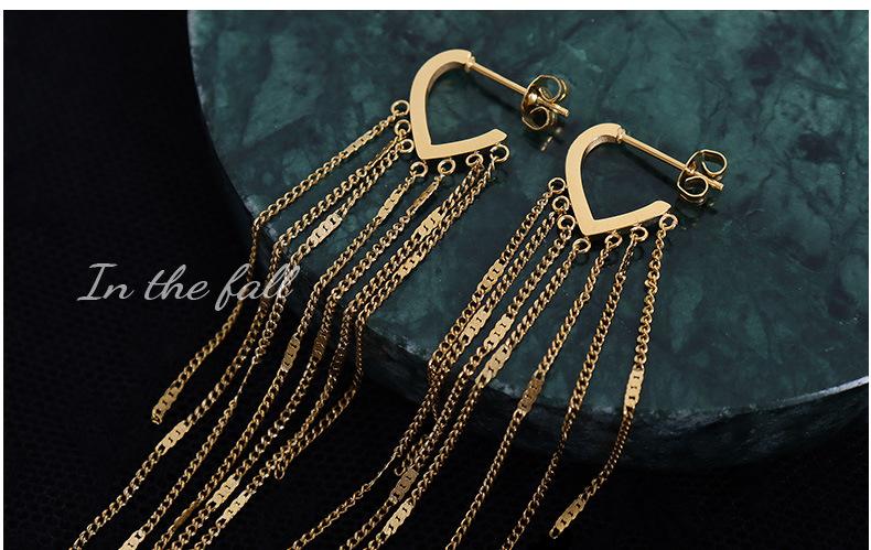 Long Tassel Earrings Versatile