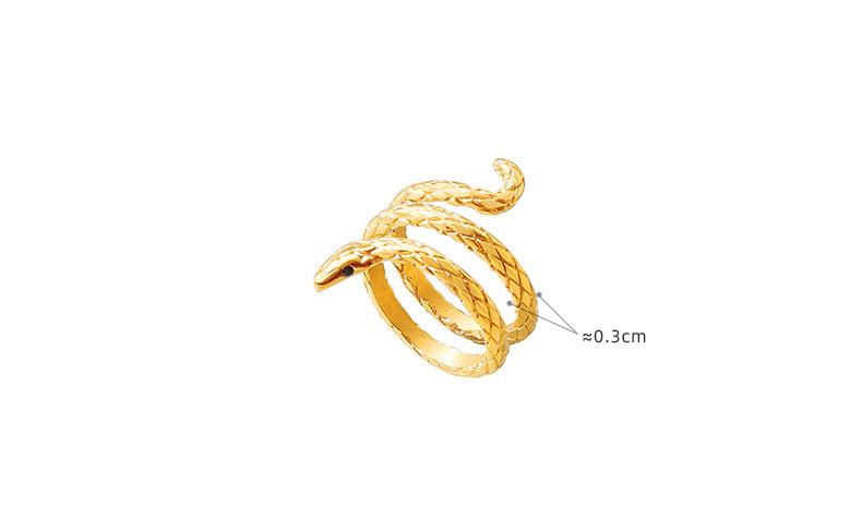 Snake-shaped Ring Women&