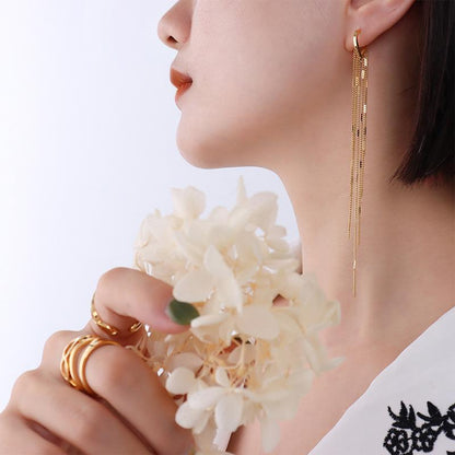 Long Tassel Earrings Versatile