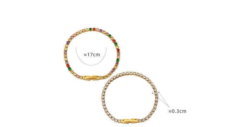 Colorful Diamond Zircon Bracelet Personality All-match