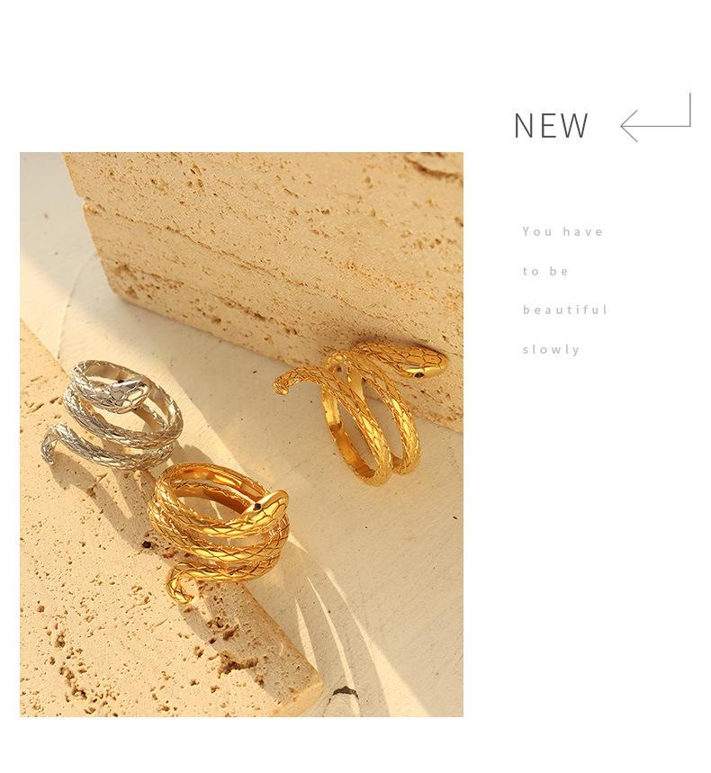 Snake-shaped Ring Women&