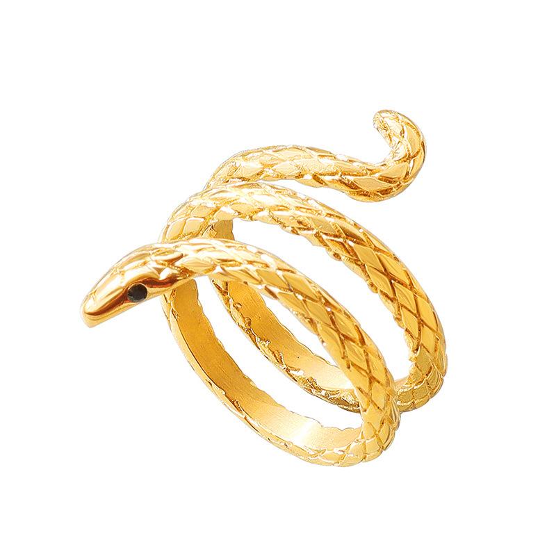 Snake-shaped Ring Women&