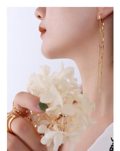 Long Tassel Earrings Versatile