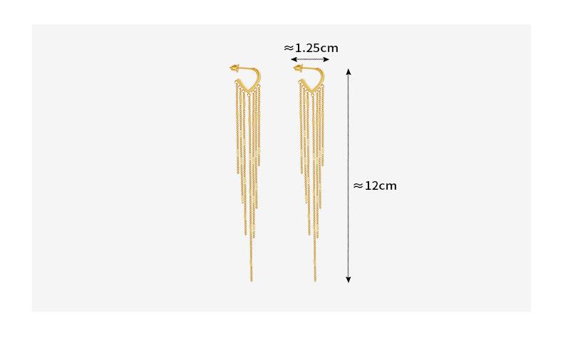 Long Tassel Earrings Versatile